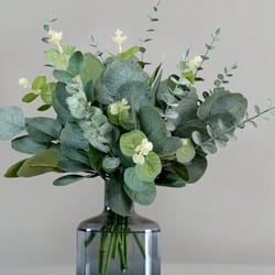 artificial eucalyptus bouquet set – 3/6/9pcs faux greenery stems for home, wedding & vase decor