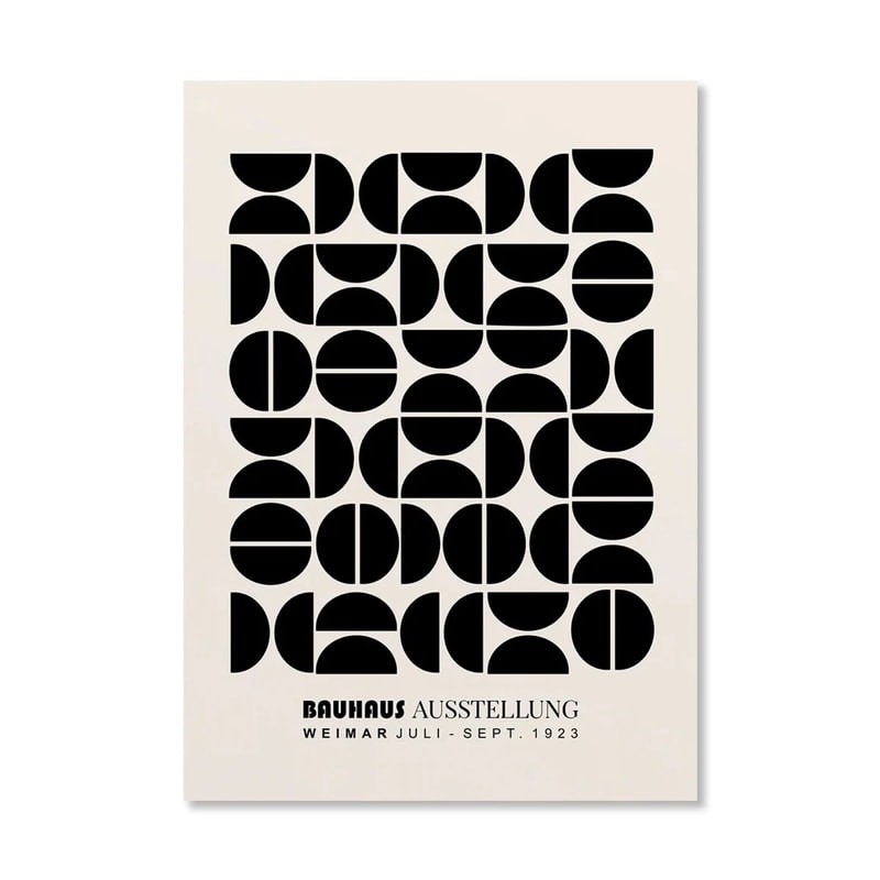 Abstract Orange Bauhaus Poster Geometric Sunrise Bicycle Pop Art Wall Prints For Modern Home Decor 15