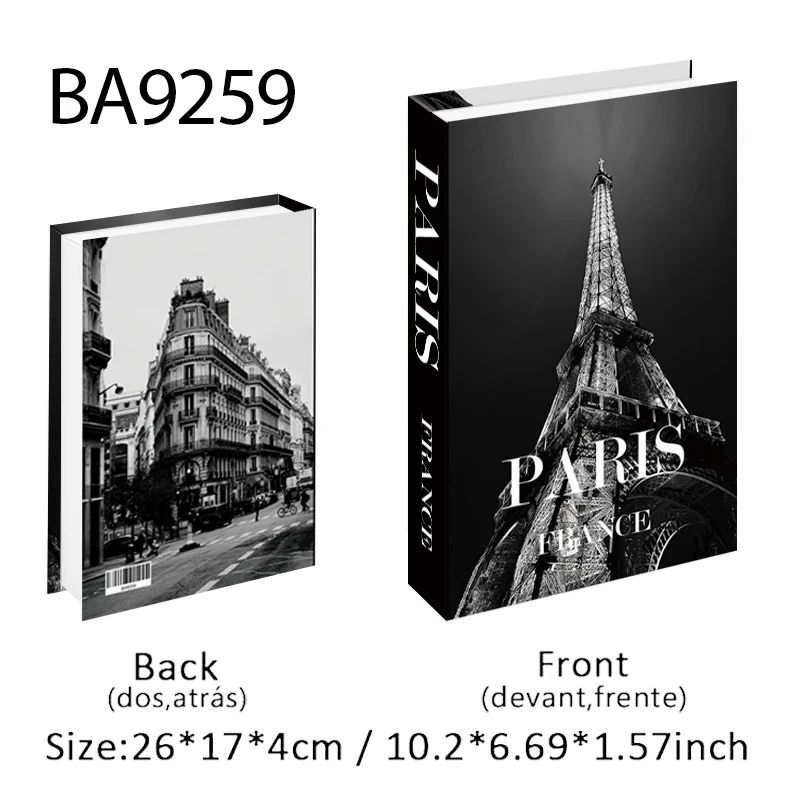 Luxury Fashion Decorative Book Box Matisse Style Fake Books Storage For Coffee Table Home Decor 6