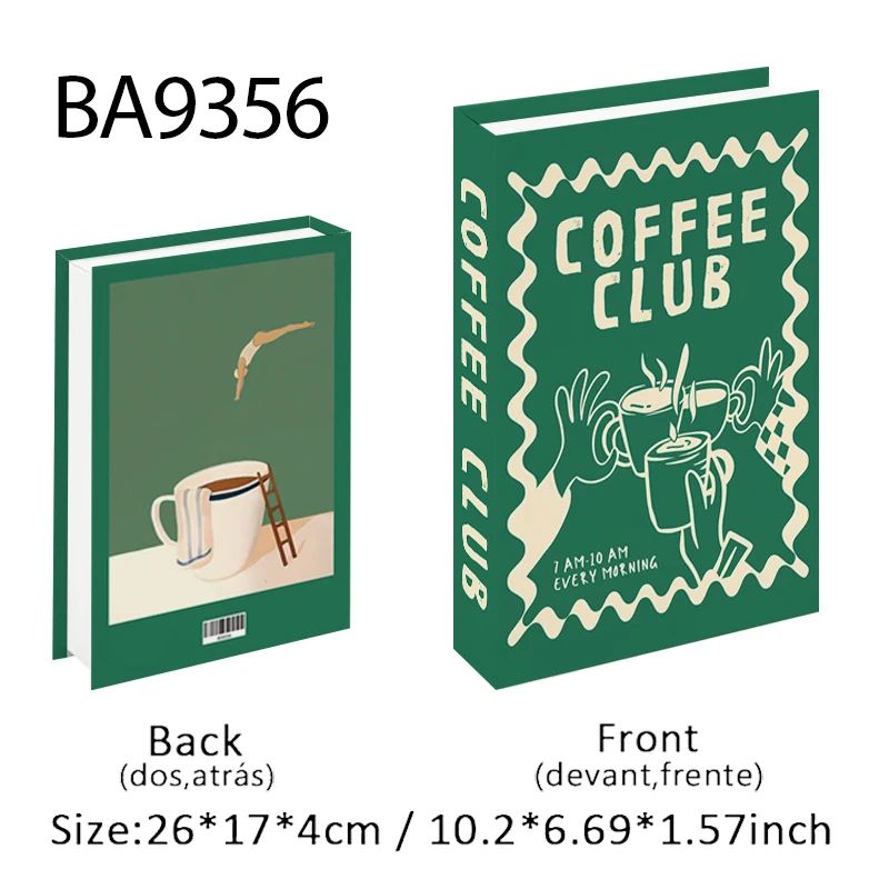 Luxury Fashion Decorative Book Box Matisse Style Fake Books Storage For Coffee Table Home Decor 15