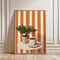 Retro Coffee Stripe Canvas Poster Minimalist Kitchen Wall Art For Cafe Coffee Lover Decor 9