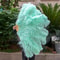 Luxury Ostrich Feather Fan Large Folding Dance Fan For Stage Carnival Performance 6
