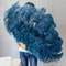 Luxury Ostrich Feather Fan Large Folding Dance Fan For Stage Carnival Performance 7