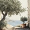 Retro Olive Tree Lemon Canvas Poster Elegant Botanical Vase Wall Art For Living Room Bedroom Dec 7