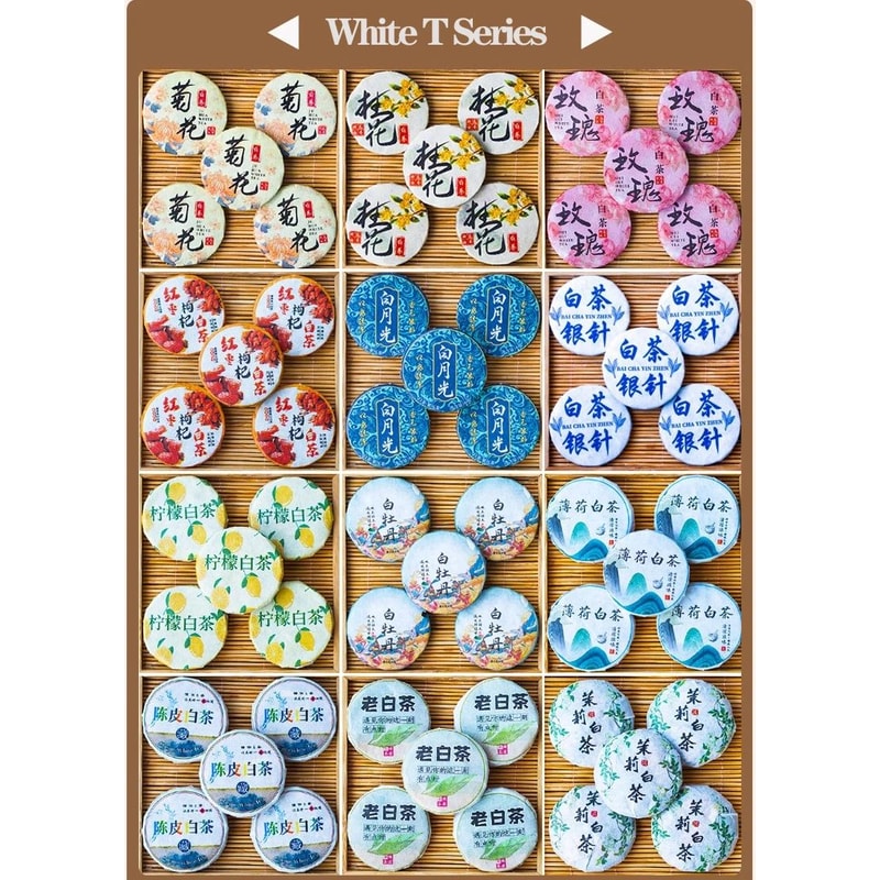 Handwoven Puerh Tea Storage Basket 30 Slot Small Tea Cake Organizer Box For Shu Raw Puer 7