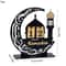 Black Gold Ramadan Countdown Calendar Acrylic Eid Mubarak Decor With Replaceable Numbers 8