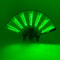 LED Neon Light Folding Fan Glowing Rave Hand Fan For Party Festival Performance Decor 3