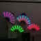 LED Neon Light Folding Fan Glowing Rave Hand Fan For Party Festival Performance Decor 1