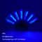 LED Neon Light Folding Fan Glowing Rave Hand Fan For Party Festival Performance Decor 7