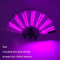 LED Neon Light Folding Fan Glowing Rave Hand Fan For Party Festival Performance Decor 14
