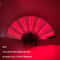 LED Neon Light Folding Fan Glowing Rave Hand Fan For Party Festival Performance Decor 16