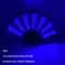 LED Neon Light Folding Fan Glowing Rave Hand Fan For Party Festival Performance Decor 17