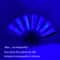 LED Neon Light Folding Fan Glowing Rave Hand Fan For Party Festival Performance Decor 22