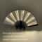 LED Neon Light Folding Fan Glowing Rave Hand Fan For Party Festival Performance Decor 24