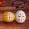 Japanese Ceramic Daruma Doll Miniature Lucky Fortune Charm Ornament For Home Decor Gifts 0