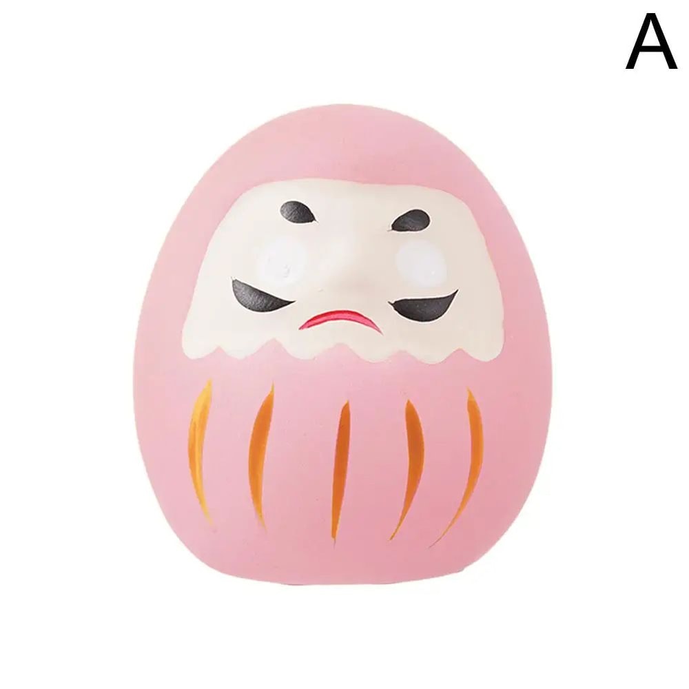 Japanese Ceramic Daruma Doll Miniature Lucky Fortune Charm Ornament For Home Decor Gifts 11