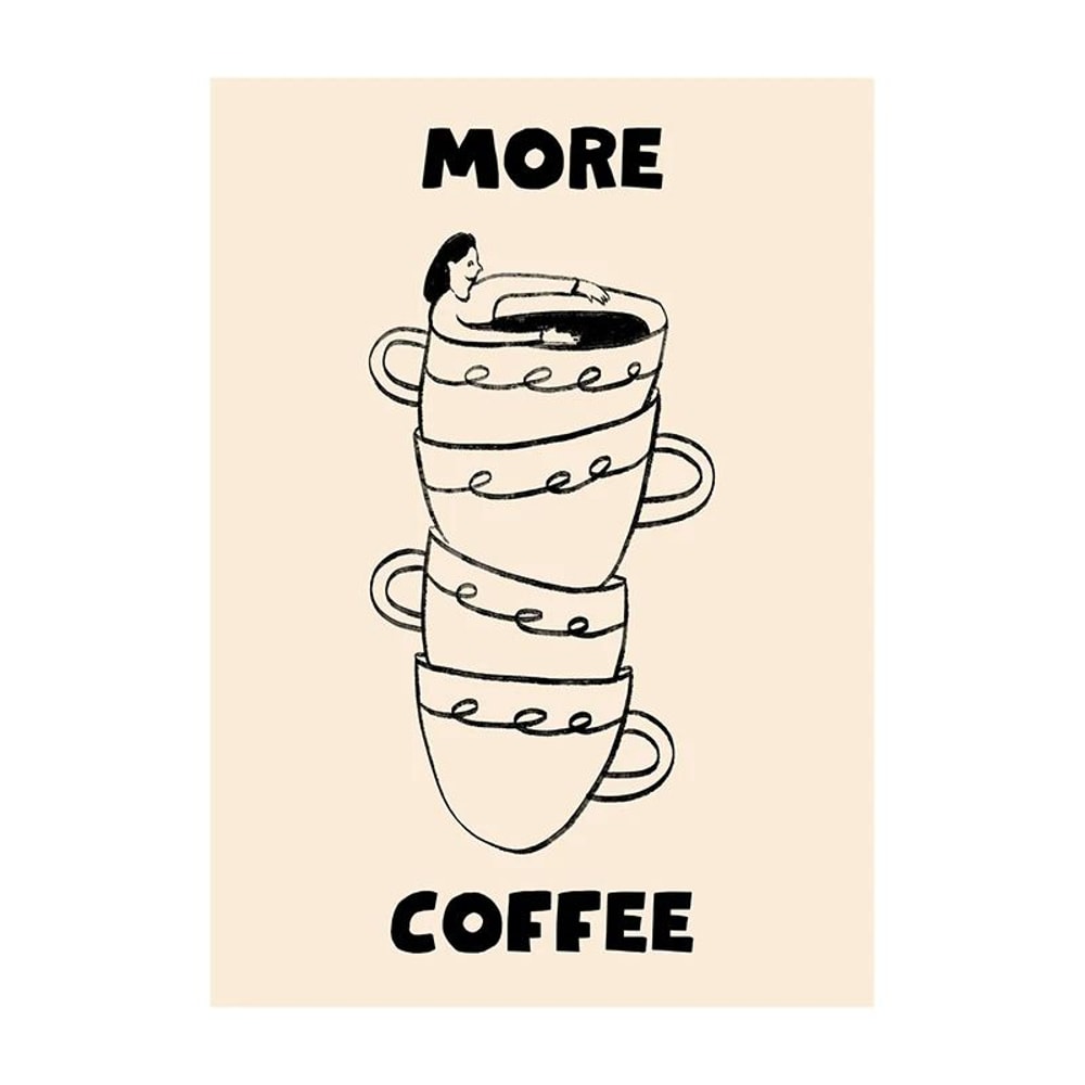 Coffee Diver Canvas Wall Art Trendy Coffee Lover Poster For Kitchen Home Gallery Decor 23