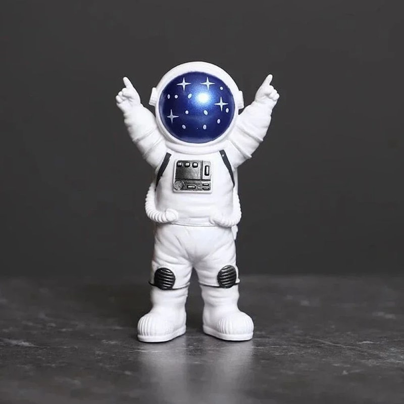 4pcs Astronaut Figurine Set Space Spaceman Mini Statues For Kids Desk Home Decor 1