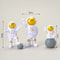 4pcs Astronaut Figurine Set Space Spaceman Mini Statues For Kids Desk Home Decor 10
