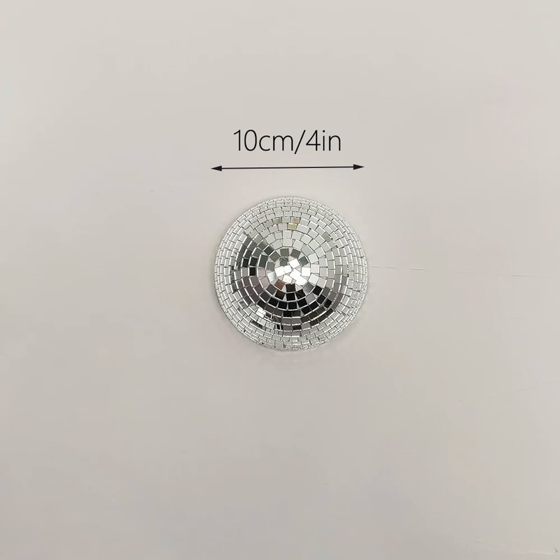 Wall Mounted Disco Ball Mirror Decor Metallic Half Sphere Mirror Ball For Home Wedding Party Wall 6