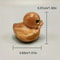 Funny Middle Finger Duck Wooden Figurine Cheeky Mini Desk Decor Humorous Gift Statue 5