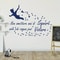 Peter Pan Italian Quote Wall Sticker Never Stop Dreaming Cartoon Nursery Decal For Kids Room 0