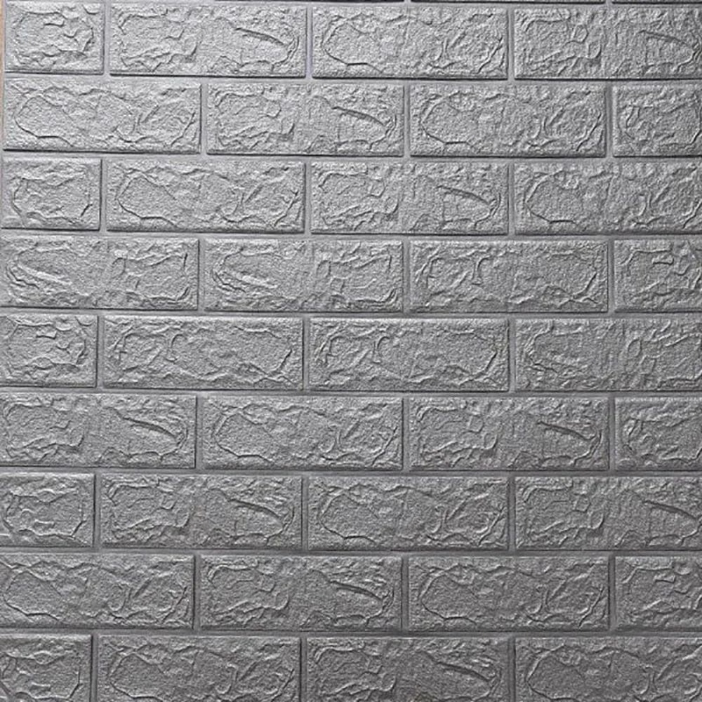 3D Imitation Brick Wall Stickers Waterproof SelfAdhesive Foam Panels 130pcs DIY Decor Set 25