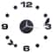 Frameless Mirror Wall Clock Sticker DIY 2D Quartz Decorative Clock For Living Room Home Decor 12