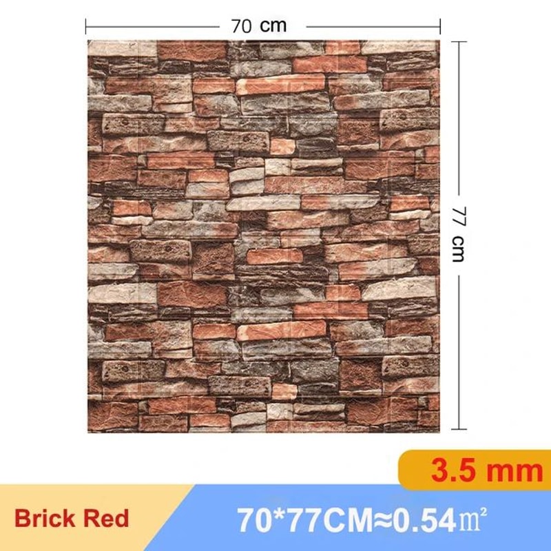 3D SelfAdhesive Brick Wall Panels XPE Foam Waterproof DIY Wall Stickers 9