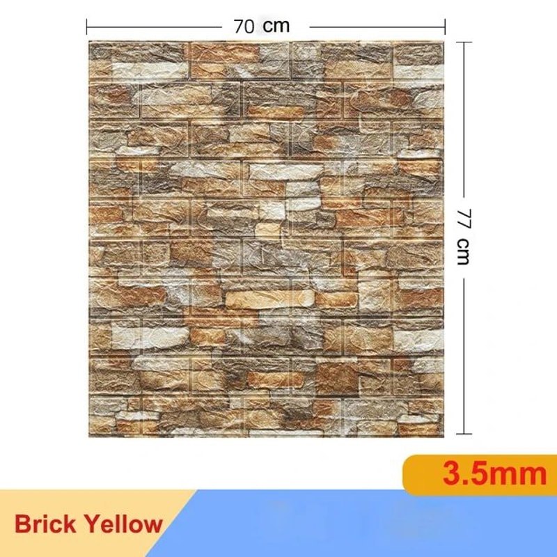 3D SelfAdhesive Brick Wall Panels XPE Foam Waterproof DIY Wall Stickers 11