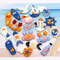 Mini Resin Beach Nautical Craft Set Sailboat Anchor Surfboard Seagull Flatback DIY Decorations 0