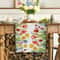 Spring Sunflower Daisy Linen Table Runner Colorful Floral Farmhouse Wedding Party Table Decor 0