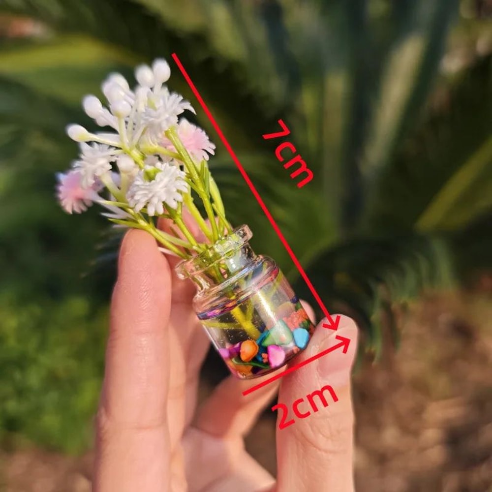 GlowintheDark Artificial Flower Vase Luminous Floral Ornament For Car Dashboard Home Decor 5