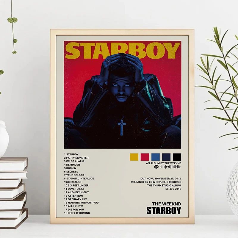 The Weeknd Music Album Canvas Poster Hip Hop Singer Wall Art Print For Modern Home Decor 3