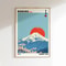 HokusaiInspired Mount Fuji Wave Canvas Japanese Sunrise Landscape Wall Art For Modern Home Decor 6