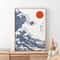 HokusaiInspired Mount Fuji Wave Canvas Japanese Sunrise Landscape Wall Art For Modern Home Decor 8