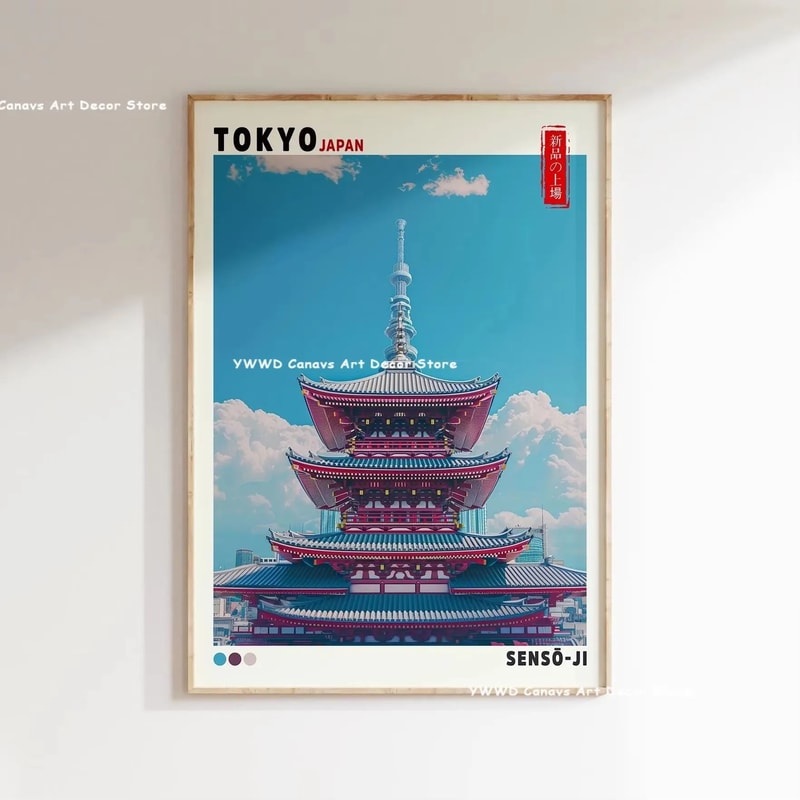 HokusaiInspired Mount Fuji Wave Canvas Japanese Sunrise Landscape Wall Art For Modern Home Decor 24