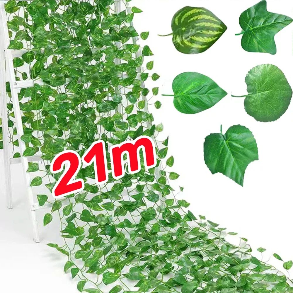 689 Ft Lush Artificial Ivy Vine Garland Realistic Hanging Green Leaf Creeper For Home Garden Even 4