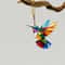 Colorful Acrylic Hummingbird Wind Chime Keychain Kawaii Hanging Window Car Decor 1