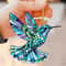 Colorful Acrylic Hummingbird Wind Chime Keychain Kawaii Hanging Window Car Decor 3