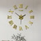 Large 3D DIY Wall Clock Sticker Silent Modern PunchFree Home Decor 13
