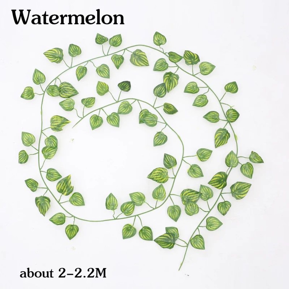 Artificial Rattan Ivy Hanging Plant Garland Lush Green Fake Vine Wall Garden Decor 10