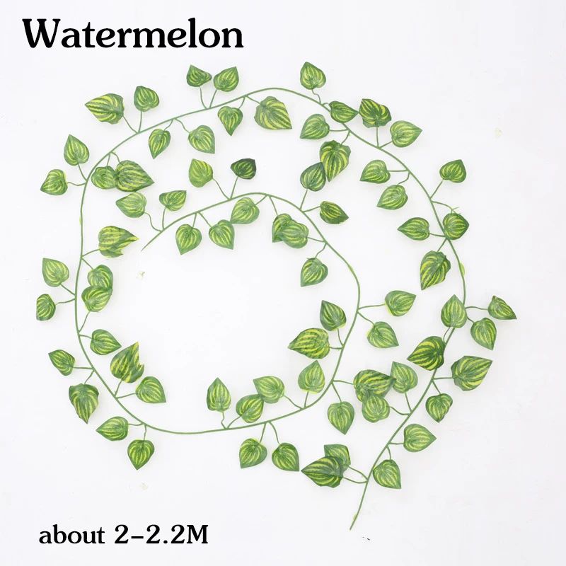 Artificial Rattan Ivy Hanging Plant Garland Lush Green Fake Vine Wall Garden Decor 10