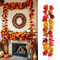 Artificial Autumn Maple Leaf Vine Garland Fall Hanging Decor For Home Wedding Fireplace 3