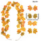 Artificial Autumn Maple Leaf Vine Garland Fall Hanging Decor For Home Wedding Fireplace 14