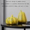 Whimsical Yellow Resin Owl Pumpkin Figurine Cute Animal Desktop Decor Sculpture 2