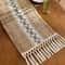 Boho Macrame Table Runner With Tassels Rustic Burlap Farmhouse Dining Table Decor 6