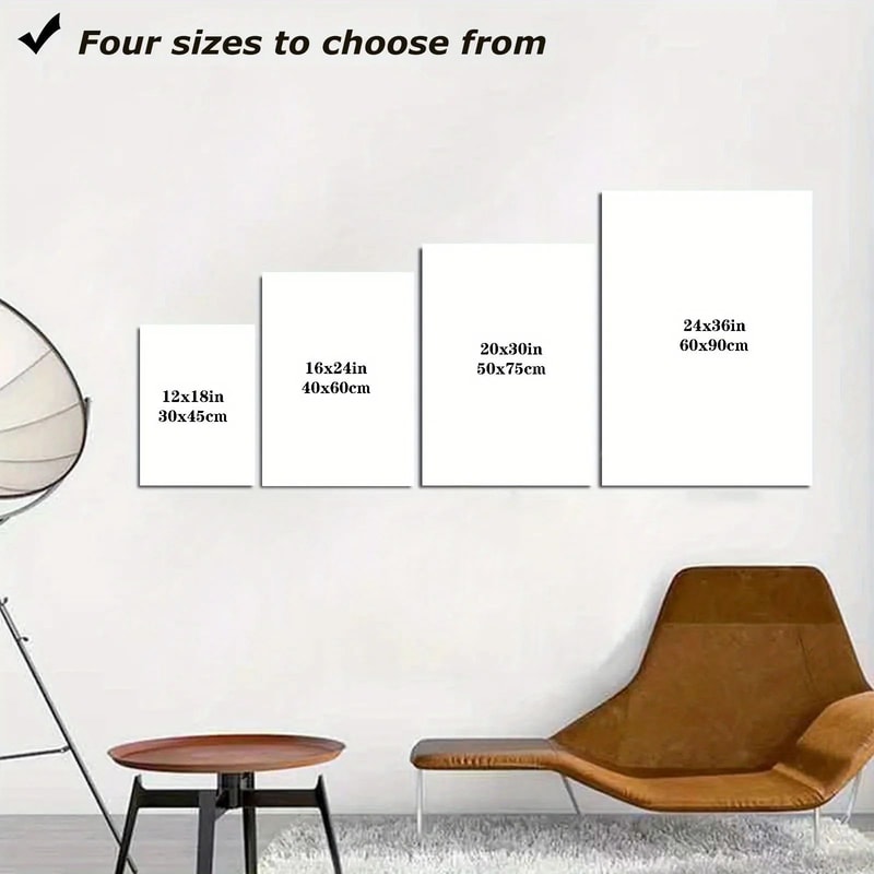 Romantic Rainy Night Canvas Wall Art With Wooden Frame Elegant Umbrella Street Scene Home Decor 5