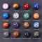 Natural Crystal Sphere Ball For Healing Decor 16mm Amethyst Rose Quartz Chakra Gem 0