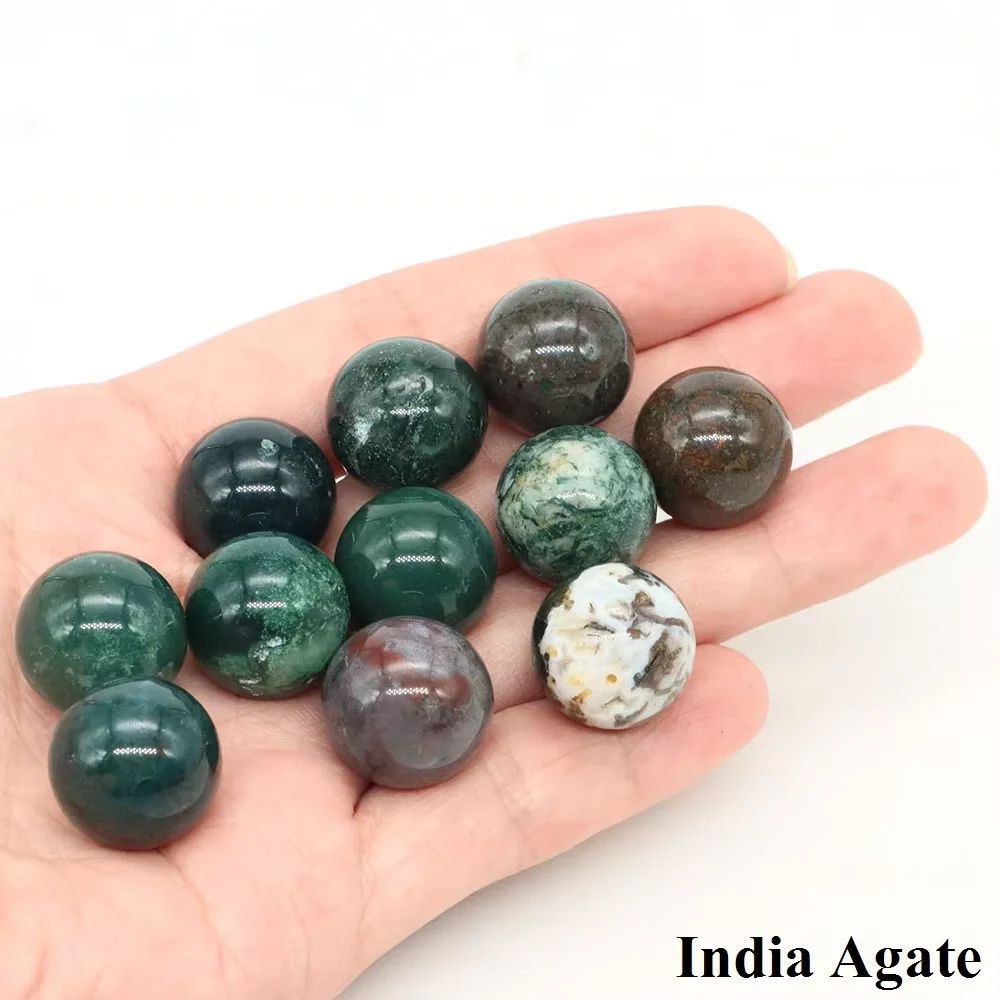 Natural Crystal Sphere Ball For Healing Decor 16mm Amethyst Rose Quartz Chakra Gem 22